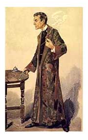 "Sherlock Holmes" (Mr. William Gillette), caricature by 'Spy' - Sir Leslie Ward, 1907