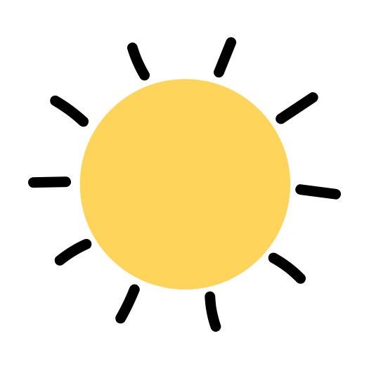 drawing of a sun
