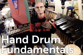 Hand drum fundamentals video on YouTube, opens in new window