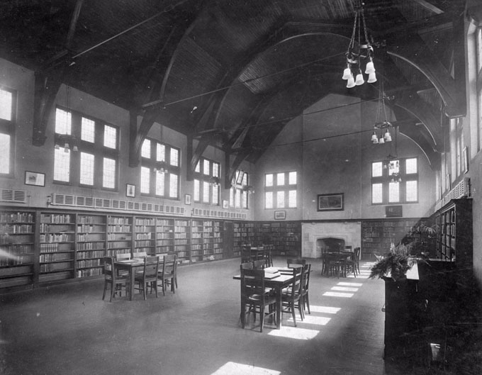 Wychwood Branch first floor: Adult Reading Room and Library, c.1916