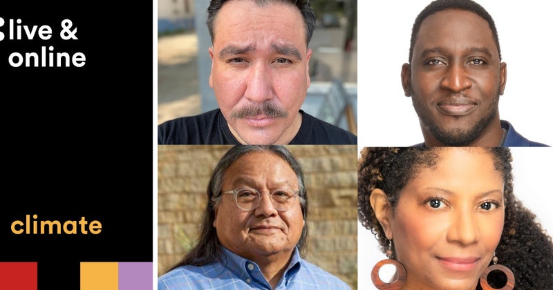 Headshots of Gerald Torres, Naolo Charles, Clayton Thomas-Müller, and Dr. Ingrid Waldron
