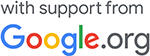 with support from Google logo